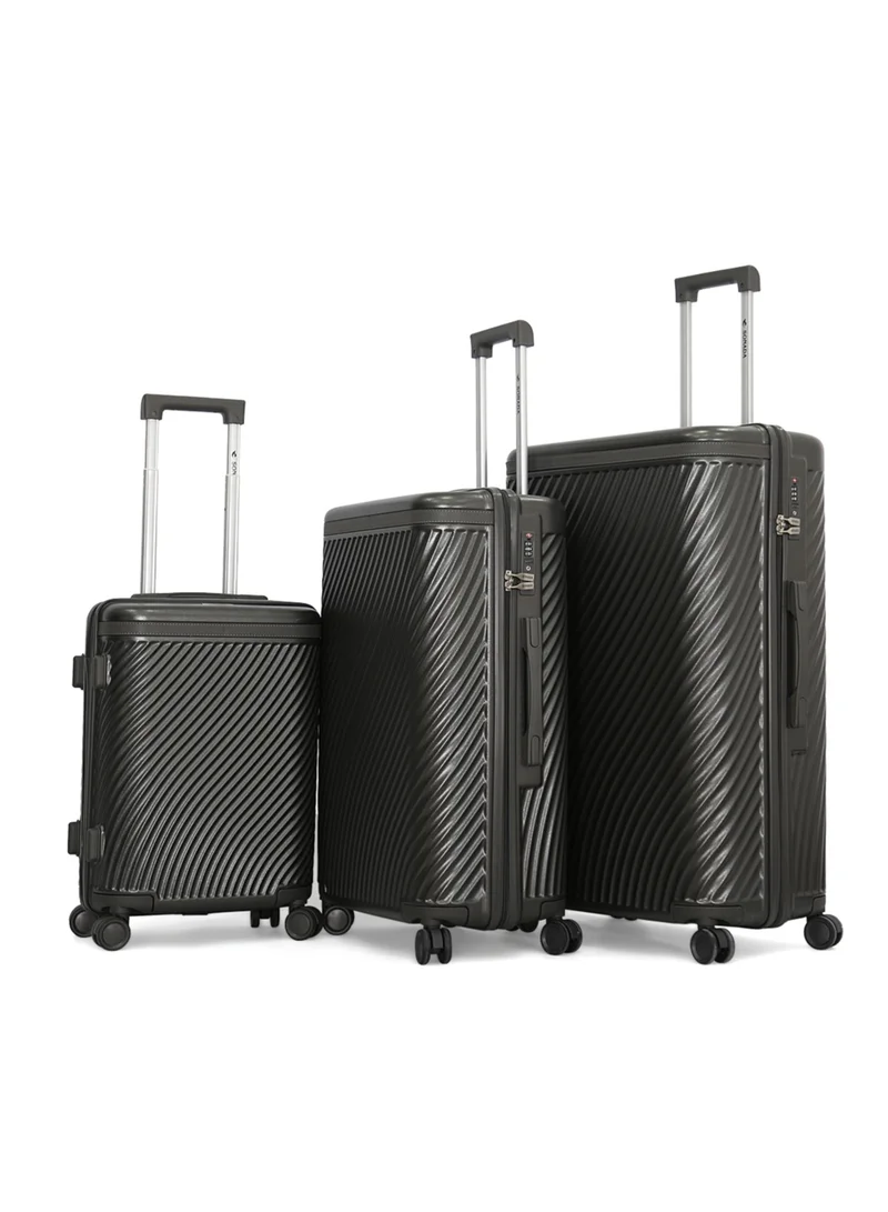 SONADA Sonada Hardshell Luggage Trolley Bag 3 pcs Set,Grey