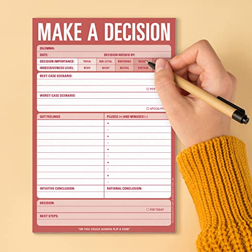 Knock Knock Make A Decision Checklist Note Pad, 6 x 9-Inches - Image 5