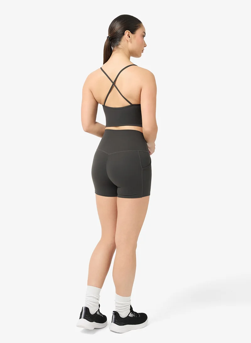 فورورد طقم تانك توب وشورت بياقة هالتر بلمسة ناعمة