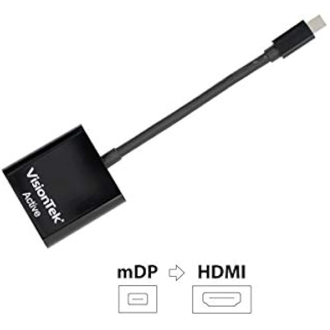 VisionTek MINI DISPLAYPORT TO HDMI 4K ACTIVE ADAPTER, MALE TO FEMALE, FOR MACBOOK PRO, MACBOOK AIR, MAC MINI, MICROSOFT SURFACE PRO 3/4, DESKTOP GRAPHICS AND MORE (900691) - Image 2