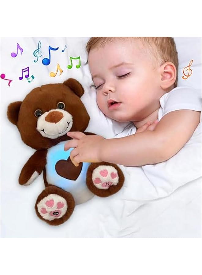 Breathing Otter, Breathing Otter Sleep Buddy,Cute mush sleepy otter,Lamb Stuffed animals, mush plush breathing otter Soothing Koala Bear for Anxiety (Bear-Brown)  - Image 1