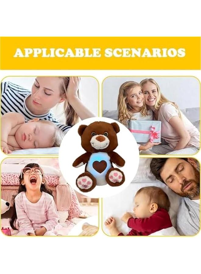 Breathing Otter, Breathing Otter Sleep Buddy,Cute mush sleepy otter,Lamb Stuffed animals, mush plush breathing otter Soothing Koala Bear for Anxiety (Bear-Brown)  - Image 3
