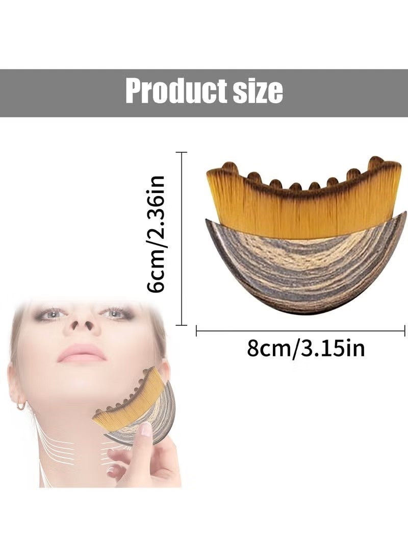 Lymphatic Drainage Massager for Face, Lymphatic Contour Face Brush, Chin & Jawline Sculpting, Dry Brushing Face Brush Tool with Ergonomic Design to Relieve Fatigue & Fit Skin Precisely - Image 2