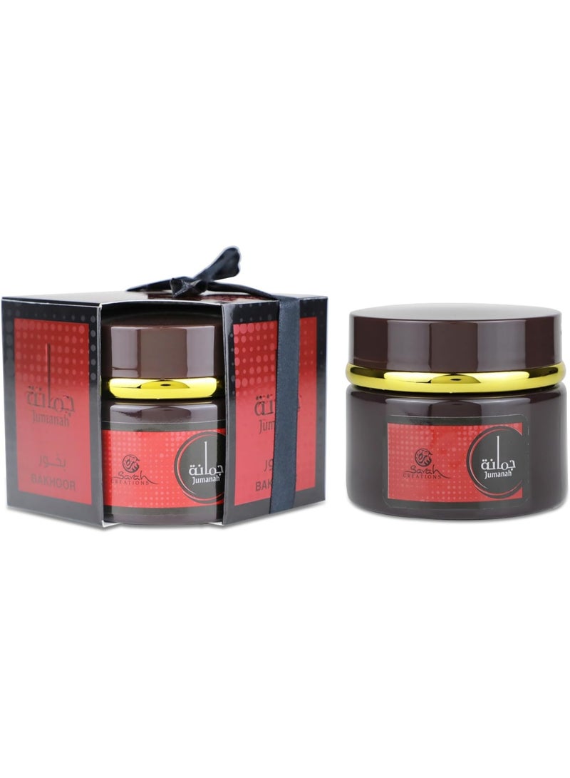 سارا كرييشونز سارة كرييشنز جمانة بخور عربي أصيل، عطر يدوم طويلاً - 70 غرام - Image 4