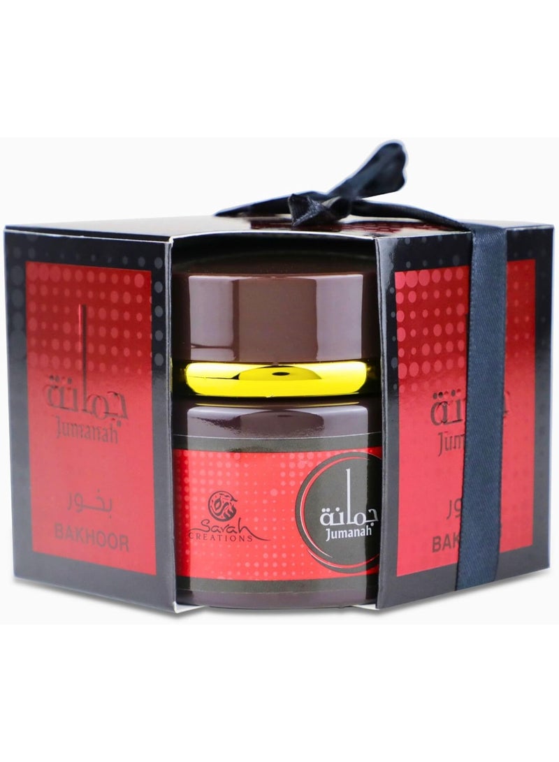 سارا كرييشونز سارة كرييشنز جمانة بخور عربي أصيل، عطر يدوم طويلاً - 70 غرام - Image 1