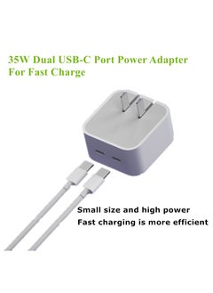 Generic 35W Dual C Fast Charge Power Adaptor For iPhone 14 pro  6-Piece Kit/5000mAh Power Bank/High-end Bluetooth Headphones/Magnetic protective case  - Image 2