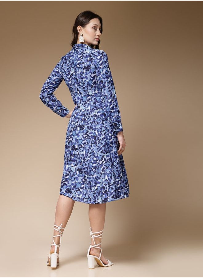 Freehand - Women Regular Fit Casual Abstract Print Shirt Dress - Image 1
