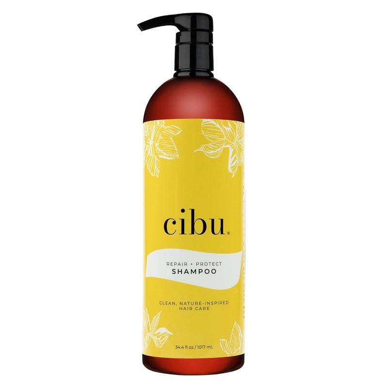 CIBU Repair  Protect Shampoo 30086 Restores Damaged Hair Protects From Breakage  Safe for ColorTreated Hair  Smooths  Strengthens  SulfateFree  Gentle for Daily Use  Refreshing Scent 1 Liter