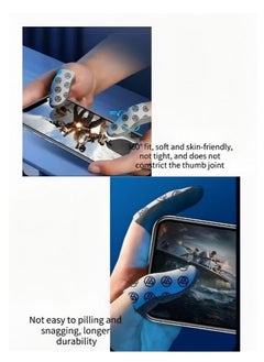 FlyDigi 2-Pack of Silver Cloth Mobile Game Finger Cots Extremely Thinmaterial Zero Contact Breathable Extremely Sensitive With Storage Box  - Image 2