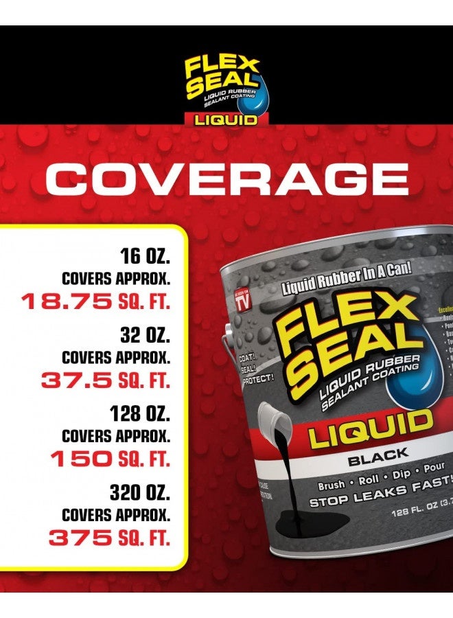 Generic Flex Seal Liquid, 16 Oz, Black, Liquid Rubber Coating Sealant, Waterproof, Flexible, Breathable, And Uv Resistant, Roof Repair, Basements, Rv, Campers, Trailers, Marine, Epdm  - Image 3