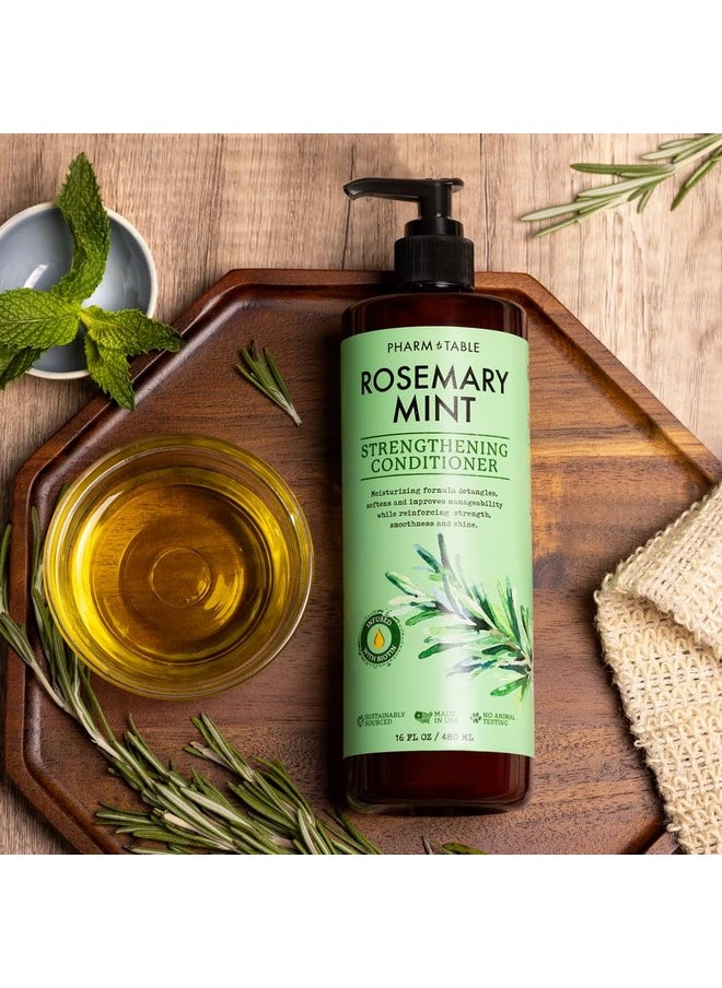 Pharm to Table - Rosemary & Mint Conditioner For Men And Women Invigorates The Scalp Moisturizes Dry And Damaged Hair 480Ml - Image 1