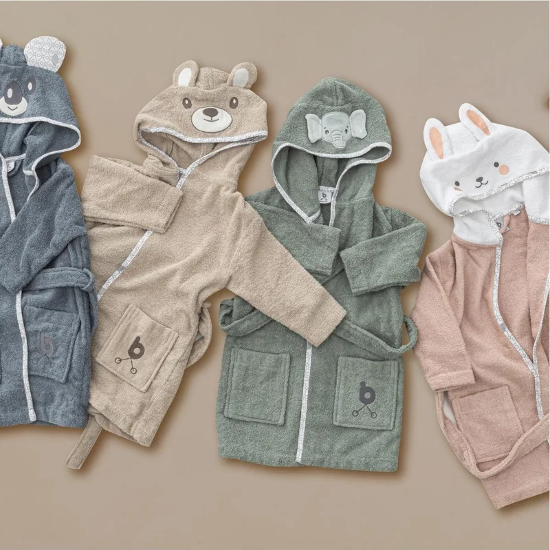 Gezenbebe Hero Hero Hooded Towel Baby Kids Bathrobe Elephant