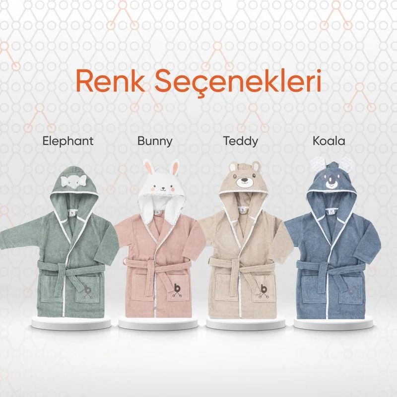 Gezenbebe Hero Hero Hooded Towel Baby Kids Bathrobe Elephant