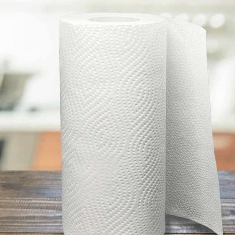 5 Rolls White Kitchen Paper Towels Oil And Water Absorbent Household Tissue For Everyday Kitchen Use - Image 3