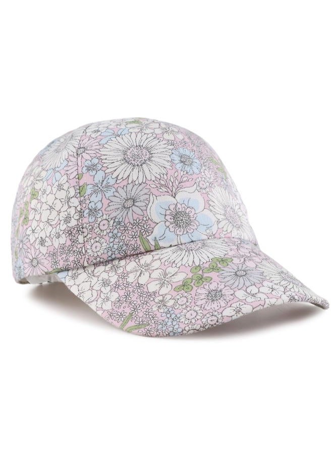 Peecabe Plain Toddler Baseball Hat Unisex Cotton Kids Trucker Hat Adjustable Baby Boys Sun Caps Girls Baseball Cap 1-5Y (52cm(3-6Y), Mix Flower) - Image 1