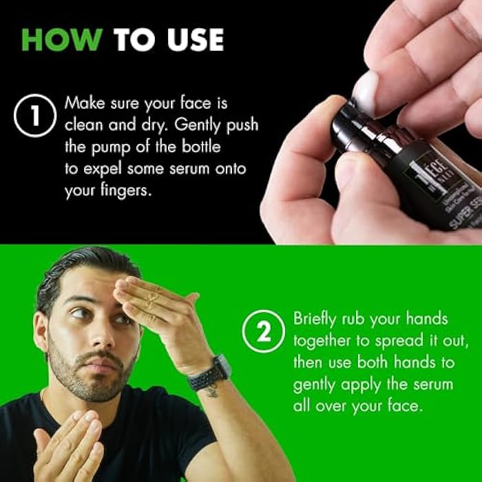 Tiege Hanley Anti Aging Face Serum for Men, Super Serum with Peptides, Retinyl Palmitate, and Sodium Hyaluronate to Firm Skin and Reduce Fine Lines, Men’s Skin Care, 0.5 Fl Oz - Image 5