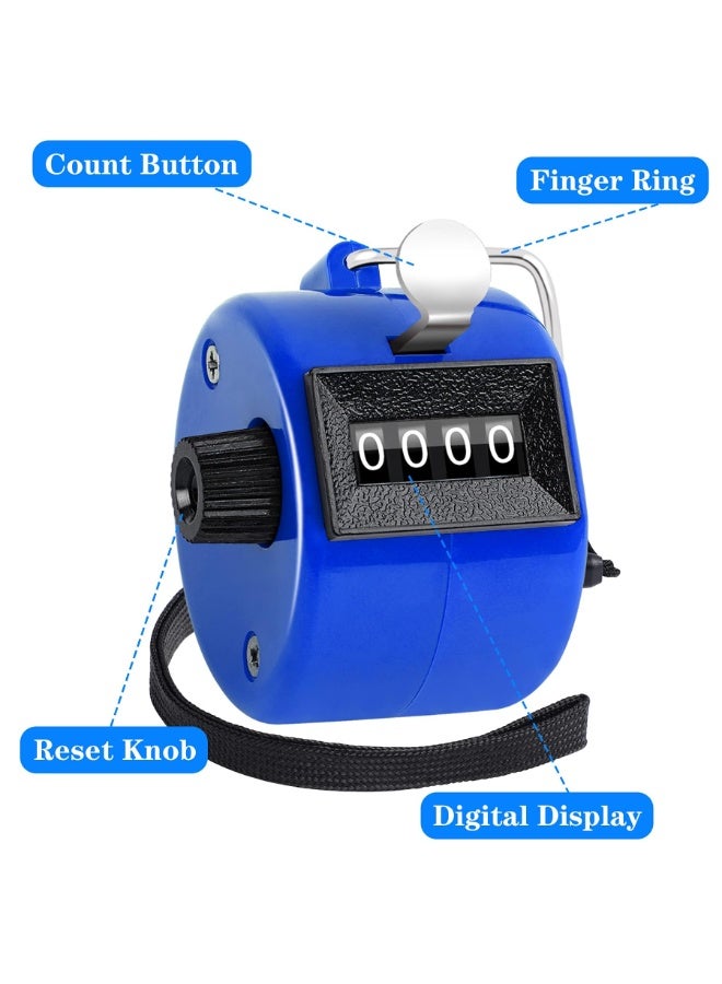 2 Pack Handheld 4 Digit Mechanical Tally Counter Clicker, Portable Number Counter for Sports, Coaching, School Events & Attendance Counting - Image 3