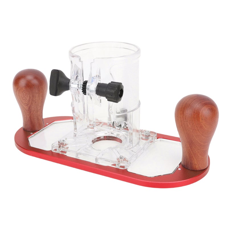 Router Fixed Base Adjustable Depth Aluminum Alloy Trimmer Base for 65mm Trimming Machine - Image 3