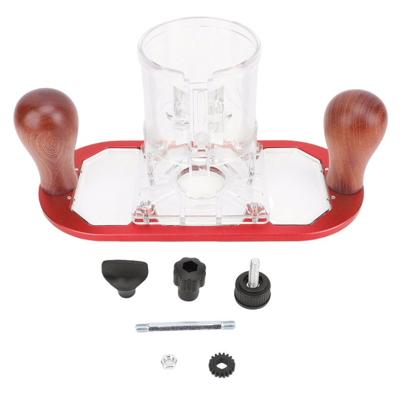 Router Fixed Base Adjustable Depth Aluminum Alloy Trimmer Base for 65mm Trimming Machine - Image 1