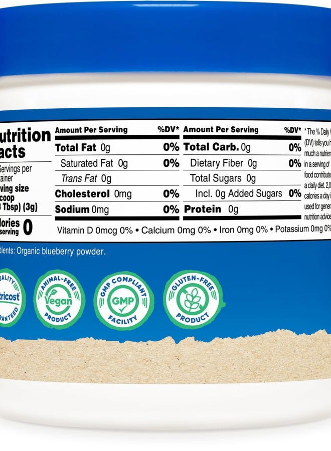 Nutricost Organic Blueberry Powder 8oz (227 Grams) - Pure, Gluten Free, Non-GMO, from Whole Freeze-Dried Organic Blueberries - Image 4