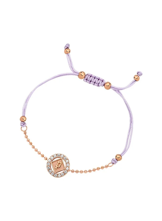 بوليس Luck Gold Plated Rose Gold Ladies Bracelet With Crystals 170+35MMPEJLB0003603