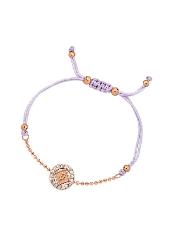 POLICE Luck Gold Plated Rose Gold Ladies Bracelet With Crystals 170+35MMPEJLB0003603