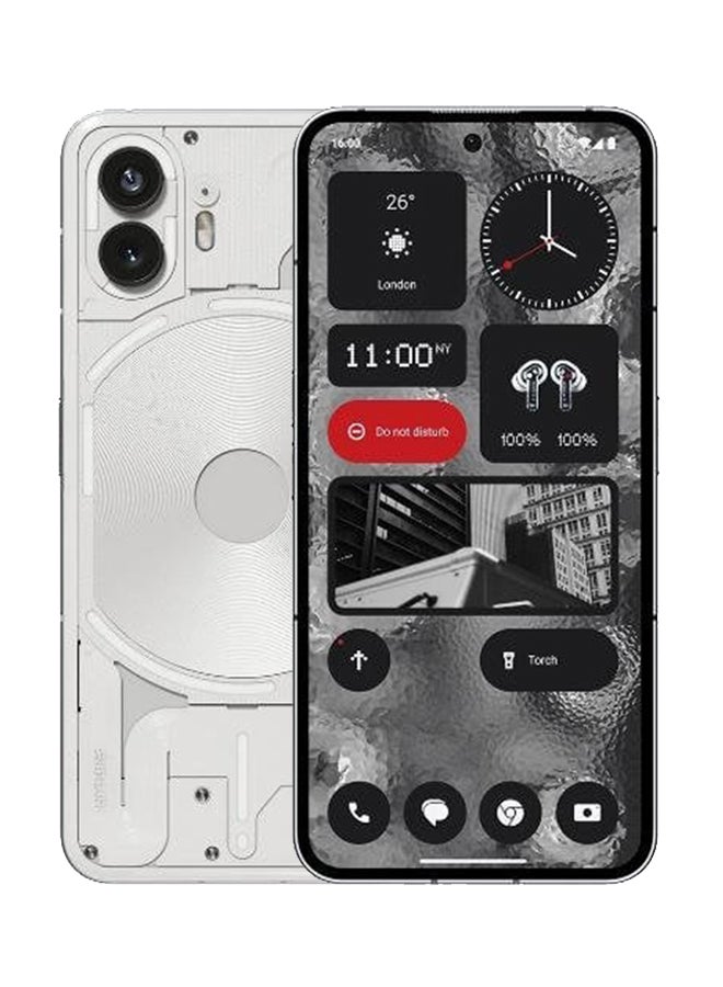 Nothing Phone 2 Dual SIM White 12GB RAM 256GB 5G - Middle East Version - Image 1