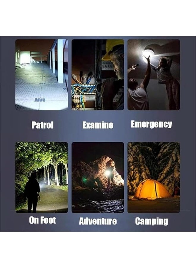 Happy Home - Powerful Multifunctional Super Bright Long Range Tactical LED Flashlight Rechargeable Waterproof Focus Zoom Pocket Camping Hiking - Image 1