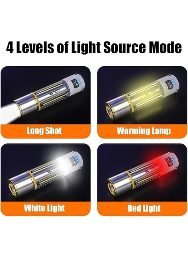 Happy Home - Powerful Multifunctional Super Bright Long Range Tactical LED Flashlight Rechargeable Waterproof Focus Zoom Pocket Camping Hiking - Image 1