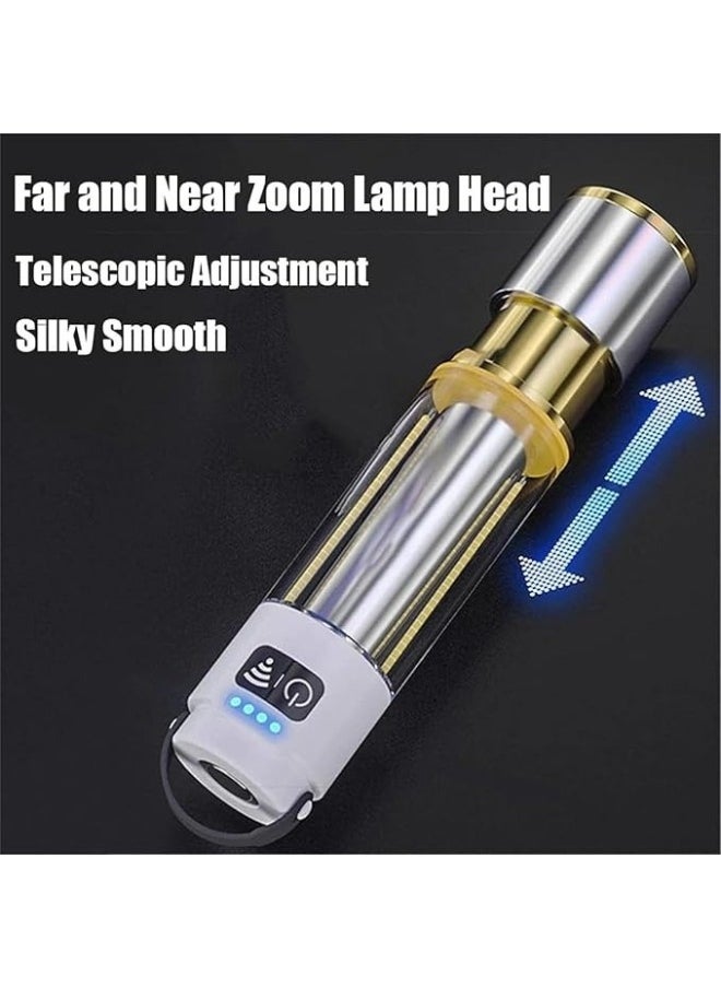 Happy Home - Powerful Multifunctional Super Bright Long Range Tactical LED Flashlight Rechargeable Waterproof Focus Zoom Pocket Camping Hiking - Image 1