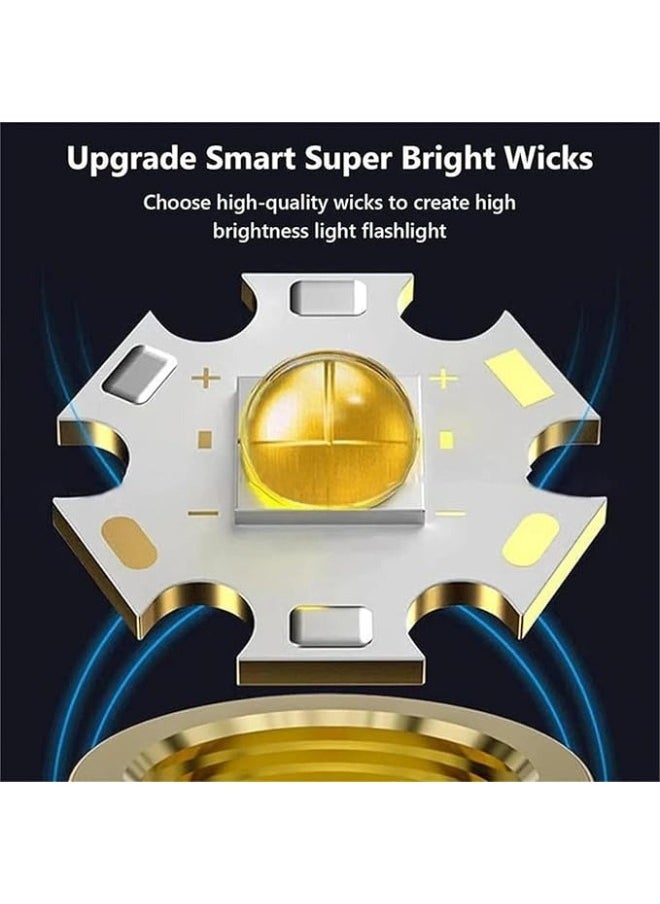 Happy Home - Powerful Multifunctional Super Bright Long Range Tactical LED Flashlight Rechargeable Waterproof Focus Zoom Pocket Camping Hiking - Image 1