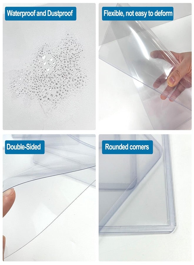 FMOACEN 11" x 17" Hard Plastic Sheet Protectors, Menu Rigid Print Protectors, Clear Certificate Waterproof Protectors, Paper Sleeves Photo Plastic Sleeves Document Holder, Birth Certificate Protector(10 Pack) - Image 3