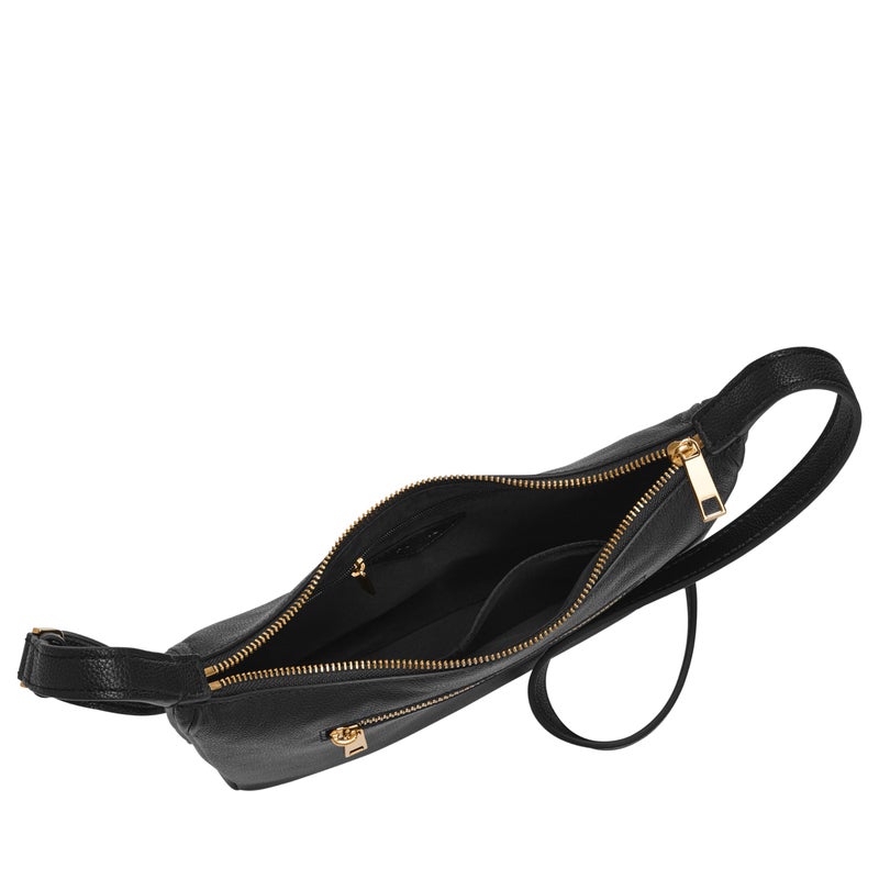 FOSSIL حقيبة يد صغيرة من جلد فوسيل للنساء سيسيليا، سوداء (الموديل: ZB1889001) - Image 2