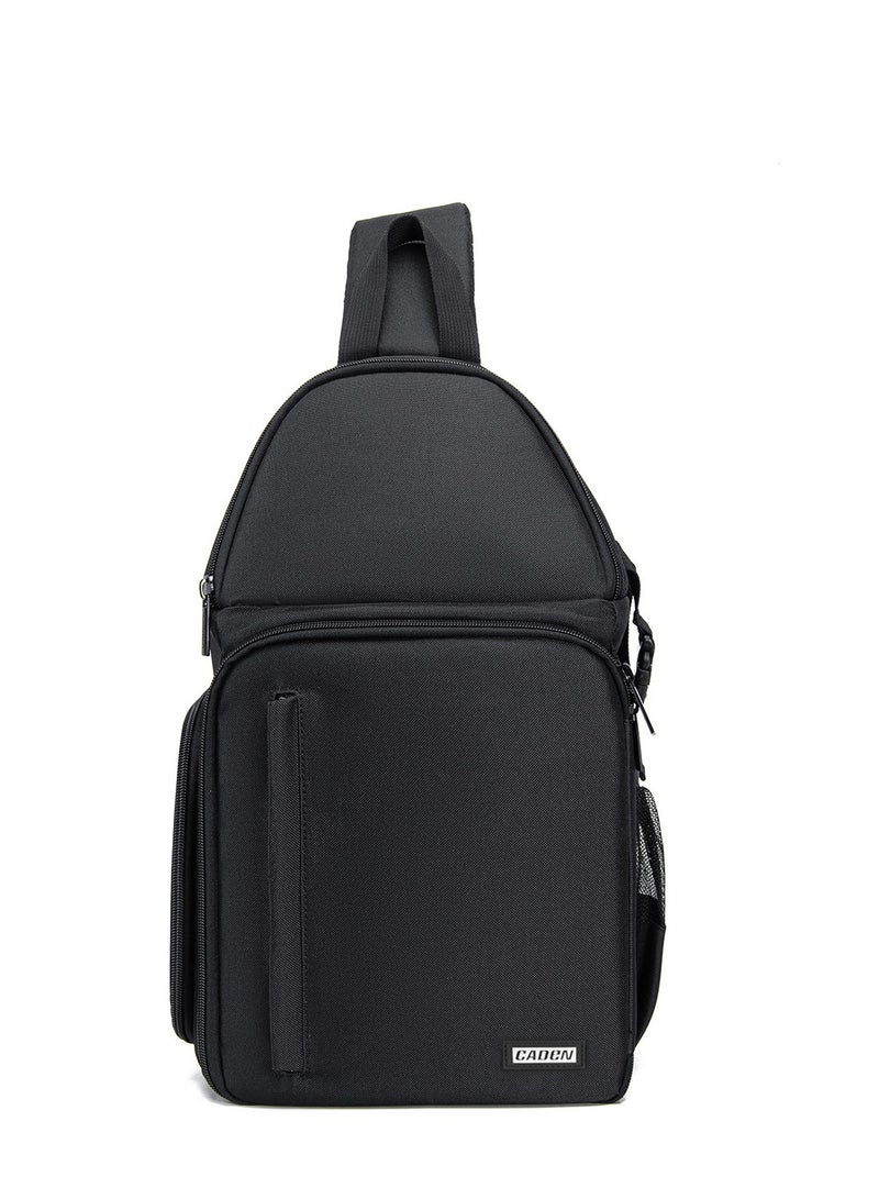 Multifunctional Photography Backpack Large Single Chamber Camera Professional Backpack Waterproof Reflective Camera Backpack Tripod Accessories - Black  - Image 2
