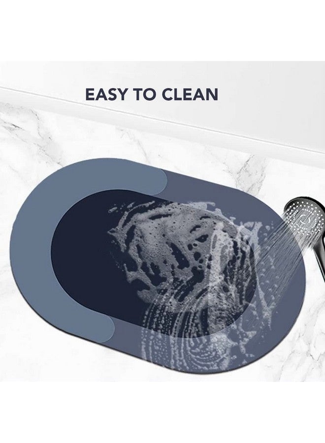 PRIMESKY Bathroom Floor Mat Water Absorbing Mat for Quick Dry Rubber Backed Anti-Slip Rectangular Shape Floor Mat Non Slip Mat for Home Kitchen (40 X 60 Cm) (2) - Image 5