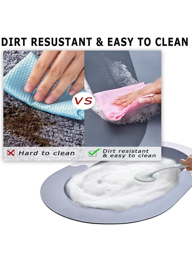 PRIMESKY Bathroom Floor Mat Water Absorbing Mat for Quick Dry Rubber Backed Anti-Slip Rectangular Shape Floor Mat Non Slip Mat for Home Kitchen (40 X 60 Cm) (2) - Image 3