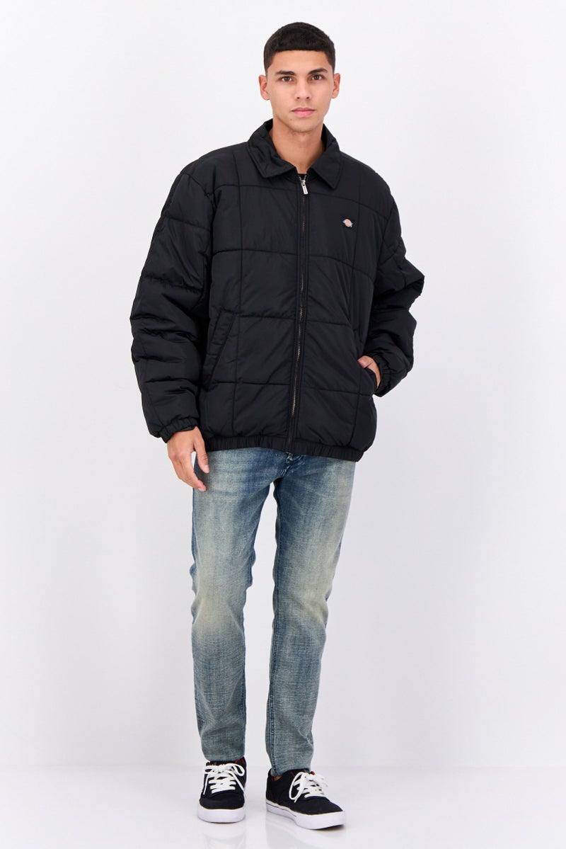Dickies Men Quilted Puffer Jacket, Black - Image 4