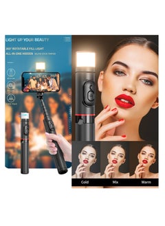 TYCOM Tycom Selfie Stick For Phone Size 4.5-6.2Inch, Extendable to 85cm Selfie Stick Tripod with Bluetooth Wireless Remote Phone Holder (Q12s Black)  - Image 5