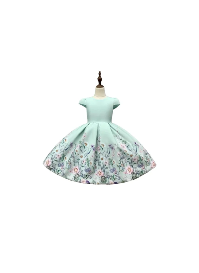 D'Daniela Lola Classic Mint Green Party Dress