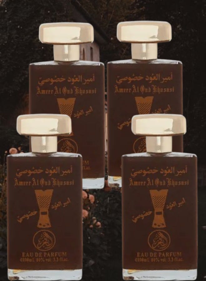 الفخر 4 قطع عطر أمير العود خصوصي 100مل - Image 1
