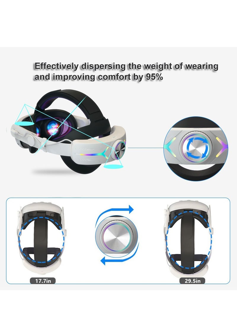 حزام رأس مع بطارية سعة 12000 مللي أمبير لملحقات Meta Quest 3/3s VR - Image 4
