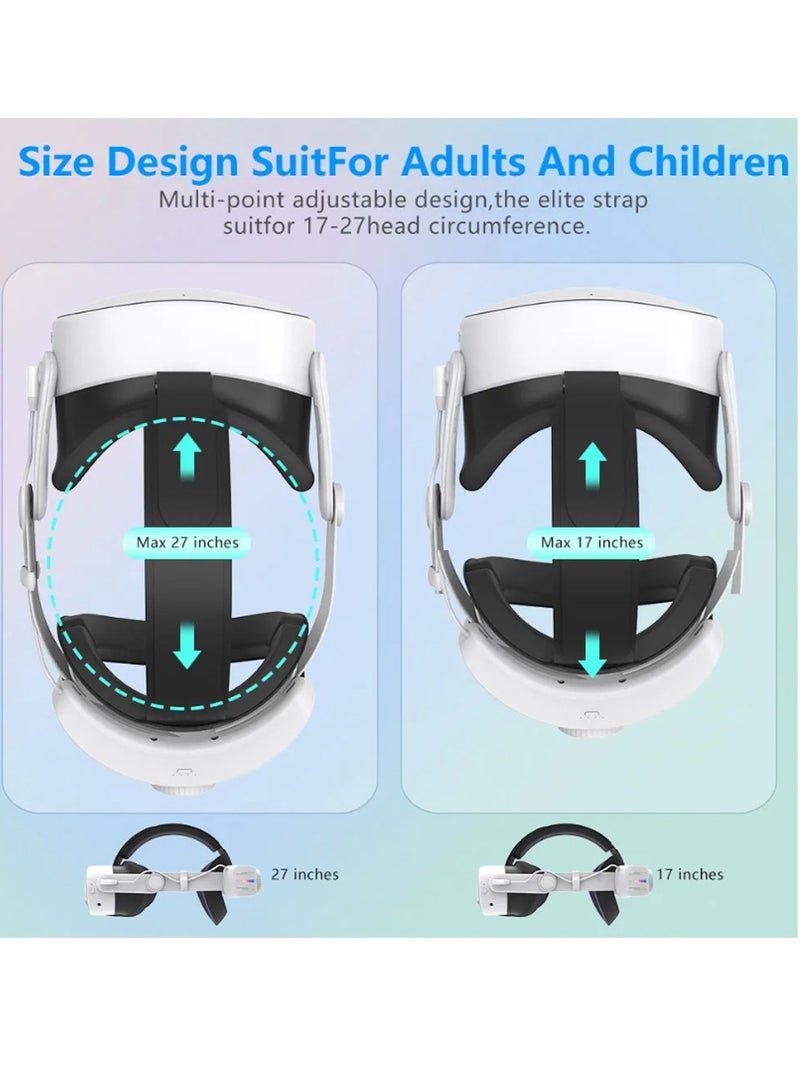 حزام رأس مع بطارية سعة 12000 مللي أمبير لملحقات Meta Quest 3/3s VR - Image 5