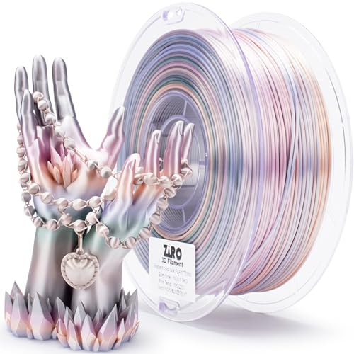 ZIRO 3D Printer Filament, Shiny PLA Fast Gradient Color Change, Glossy Color Change by Length PLA, Fit Most FDM 3D Printers, Dimensional Accuracy +/-0.03mm, 1KG/2.2lb Spool, Earth Tone(Silk) - Image 1