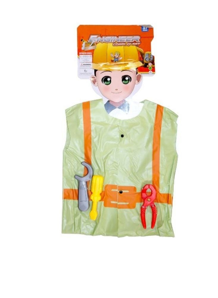بريميم مجموعة لعب زي المهندس للأطفال مع الأدوات | سترة لعب دور البناء - Image 1