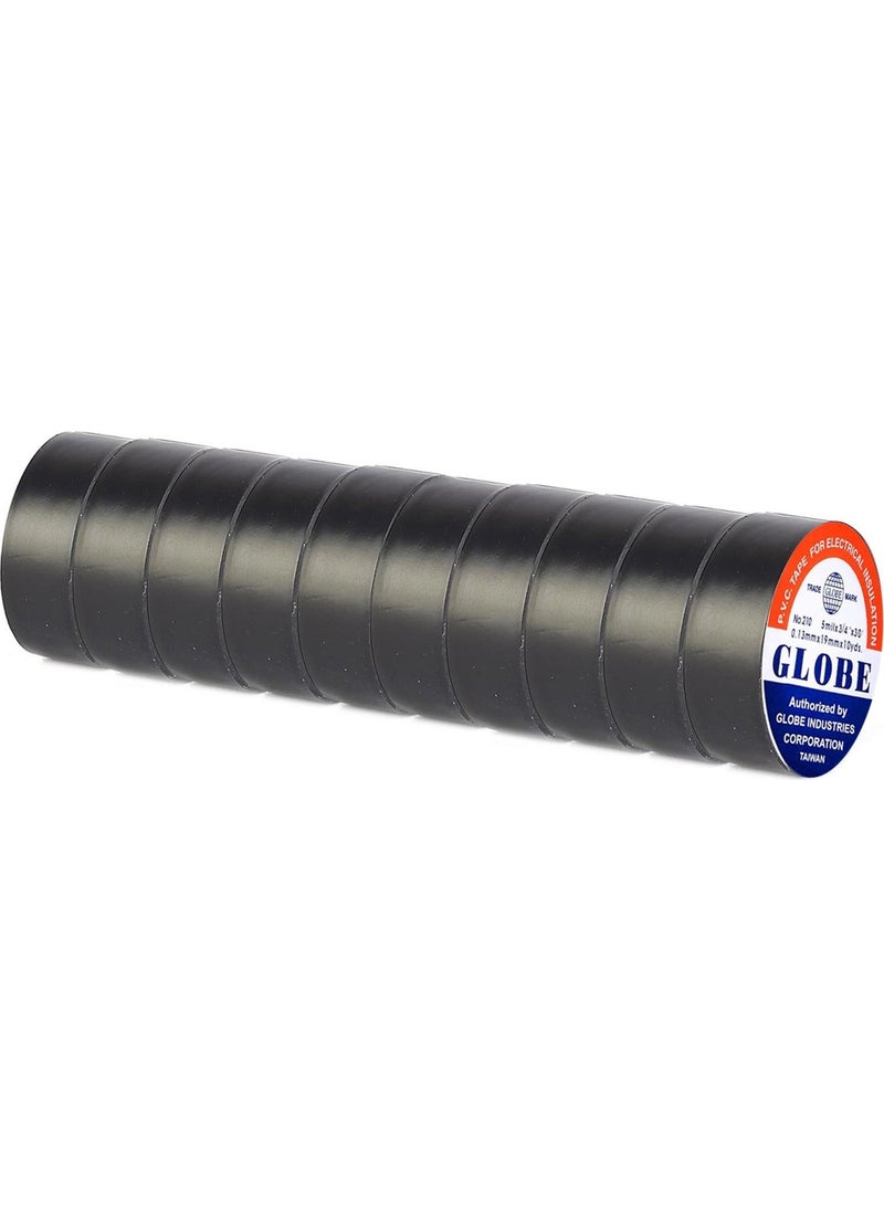 Globe Isolated Tape Black (10 Pieces) 