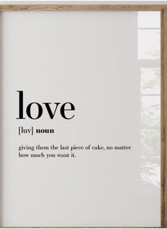(Assembly frame) Love Definition, Love Wall Art, Printable Definition, Funny Definition Print, Valentines Day Gift, Funny Love Quote