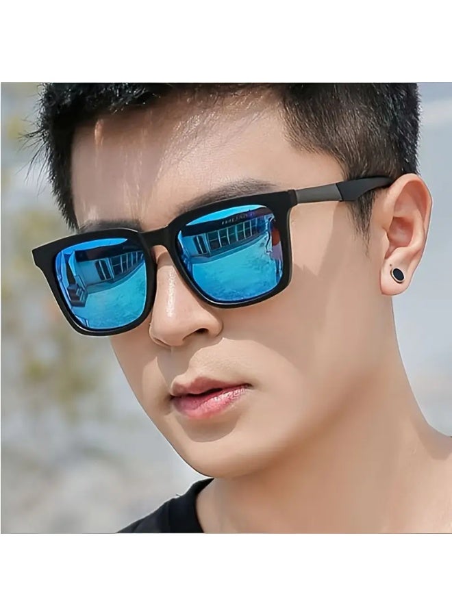 SCENT HOUSE Fashion Square Frame Glasses Retro Style PC Lens and Frame Unisex No Accessories Included Includes Eyeglass Case Sunglasses - Image 5