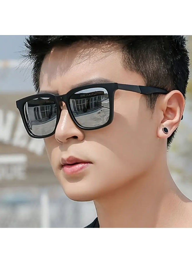 SCENT HOUSE Fashion Square Frame Glasses Retro Style PC Lens and Frame Unisex No Accessories Included Includes Eyeglass Case Sunglasses - Image 4