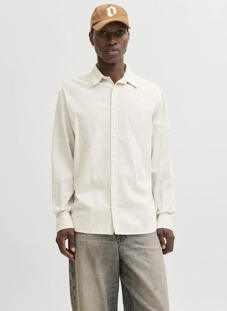 جاك اند جونز Checked Long sleeve Relaxed fit shirt