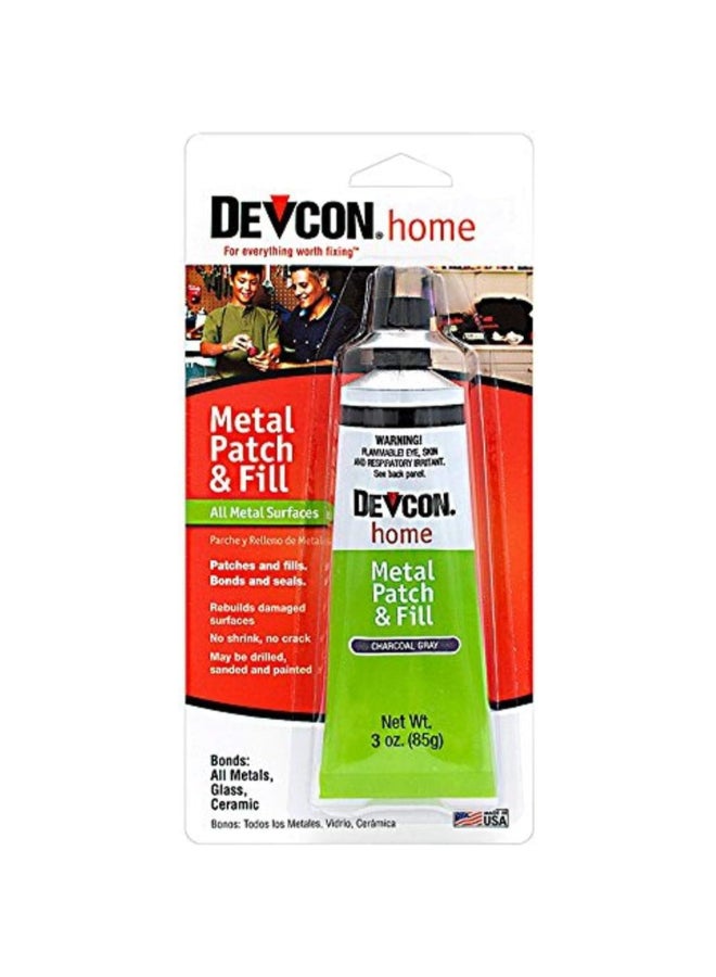 Strong Bonding Metal Patch and Fill Repair Adhesive Charcoal Grey 85g 50345